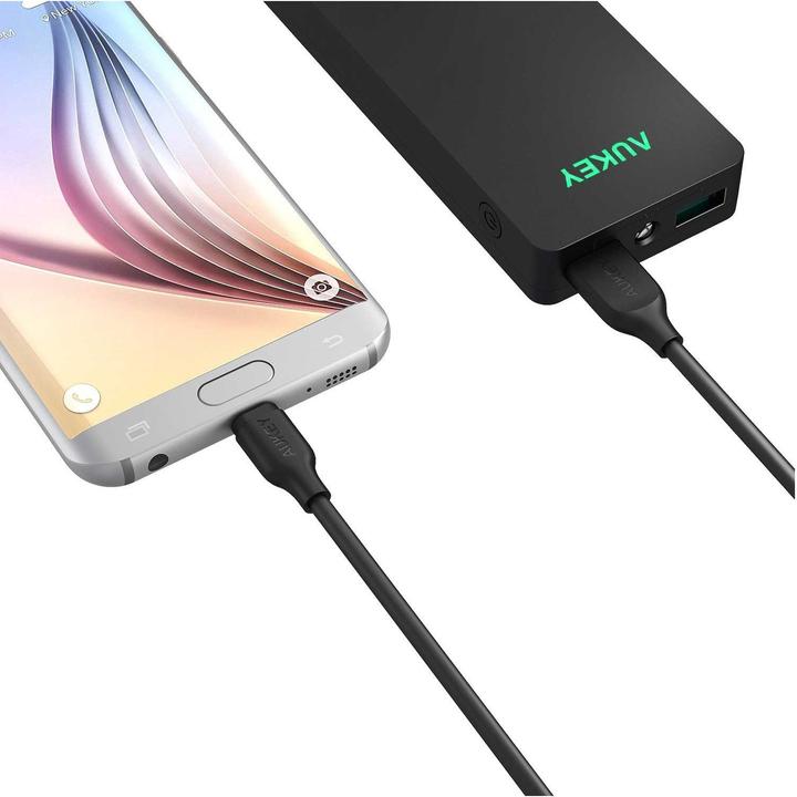 Actual product image Aukey Micro USB Gold (1 m, USB 2.0)