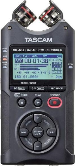 Actual product image Tascam DR-40X audio recorder accessory headphones (Handheld)
