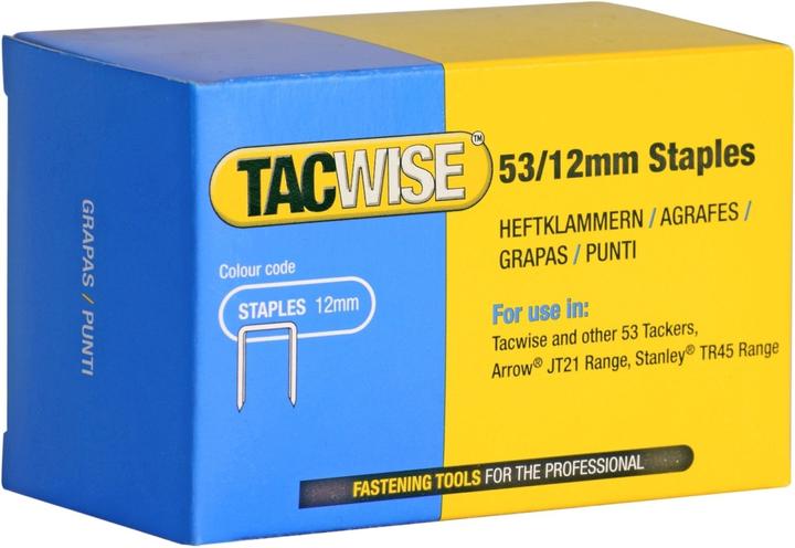 Actual product image Tacwise Staples 53/12 mm, galvanised, 5,000 pcs. (1 x)