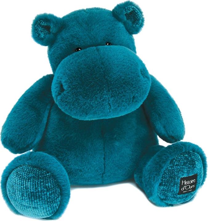 Doudou et Compagnie Hippo, turquoise 40cm (40 cm)