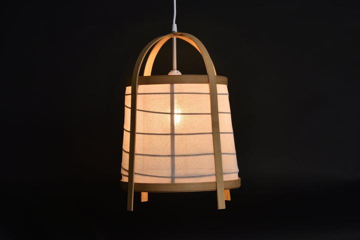 Actual product image DKD Home Decor Desk lamp White Natural Bamboo 40 W 220 V 32 x 32 x 45,5 cm