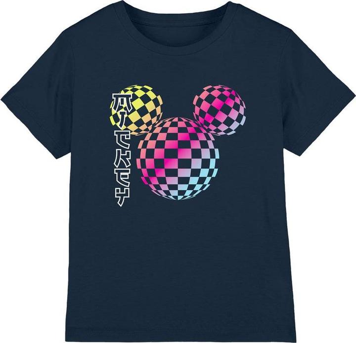Immagine prodotto Mickey Mouse Maglietta Logo a Scacchiera Gradiente Bambini (128)