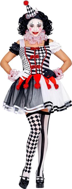 Produktbild Widmann MISS HARLEKIN (Kleid, Clownkragen, Manschetten, Minihut), S (S)