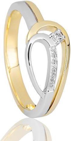 Breuning RING - BRILL. 0,053 Ct. H/si (51, 750/18 K Gold)