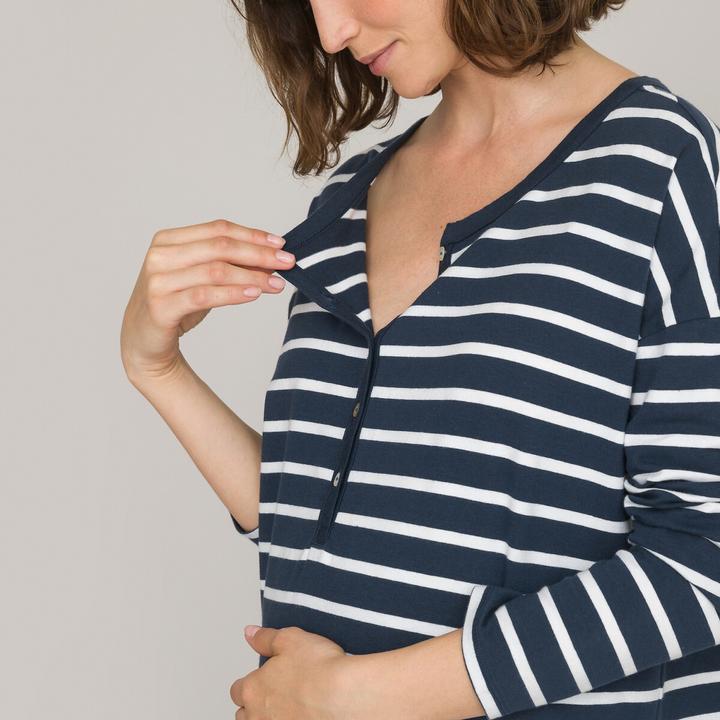 Produktbild La Redoute Collections Pyjama für Schwangerschaft und Stillzeit (50)