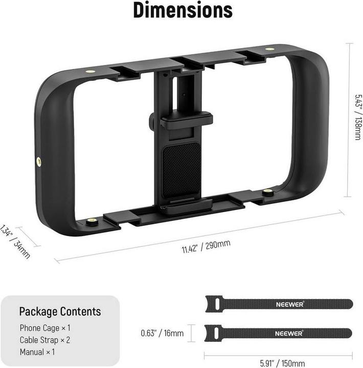 Actual product image Neewer A104 Smartphone-Halter