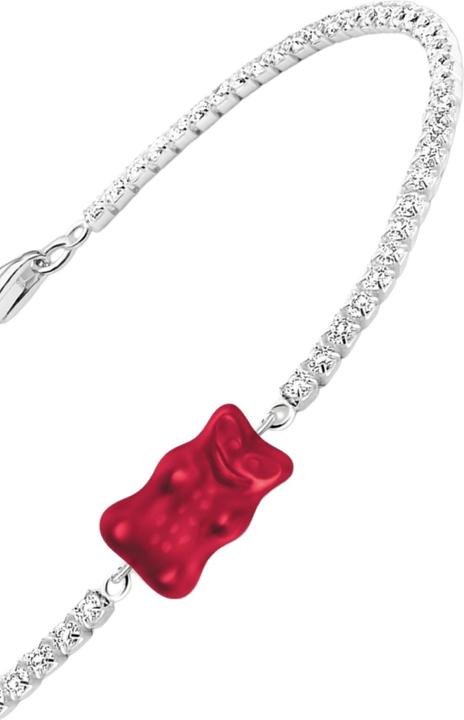 Actual product image Thomas Sabo Tennis bracelet with red gold bears silver (19 cm, Silver 925)