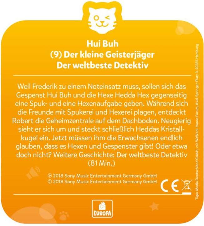 Produktbild Tigermedia Der kleine Hui Buh - Folge 9: Der kleine Geisterjäger (Deutsch)