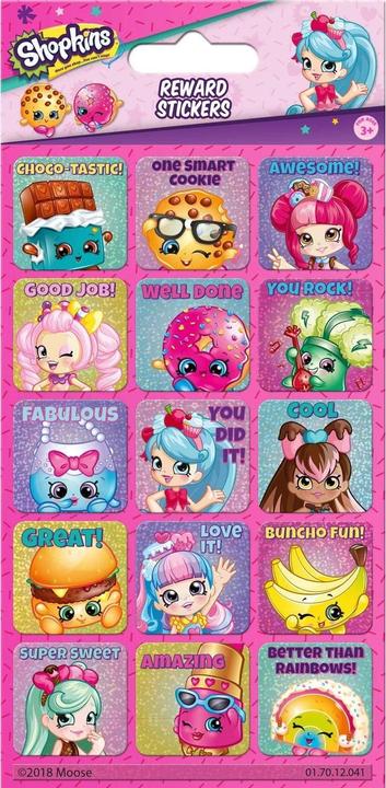 Immagine prodotto Shopkins Reward Personaggio dei Cartoni Animati Adesivi