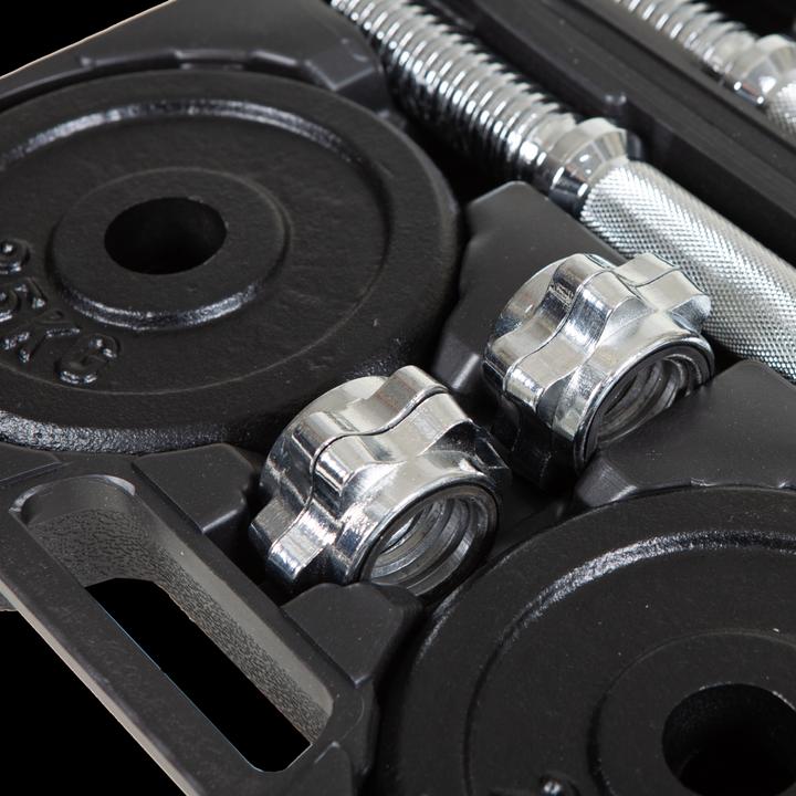 Actual product image Fitcom Dumbbell Set 2x 10 Kg (4 x 2.5 kg, 4 x 1.25 kg)