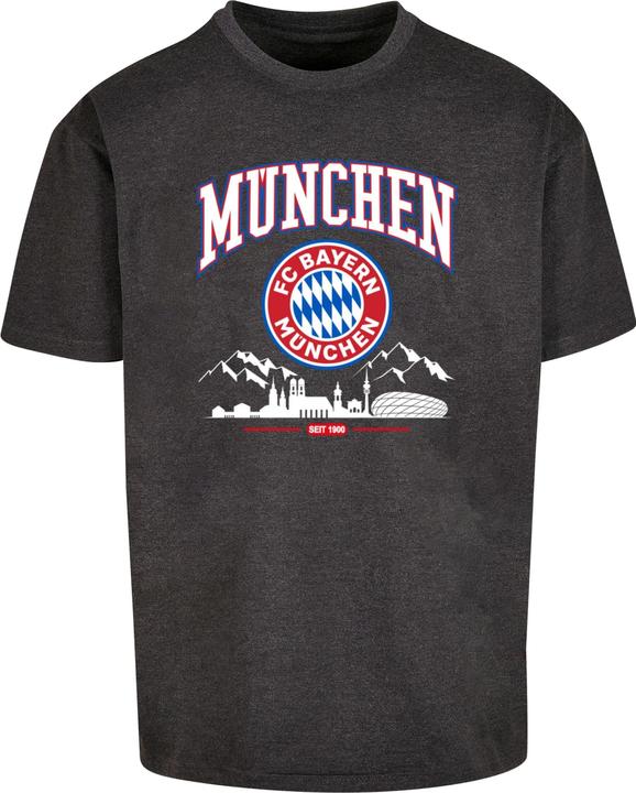 Actual product image FC Bayern München FC Bayern Skyline for grey Heavy Oversize Tee - 115313 (L)
