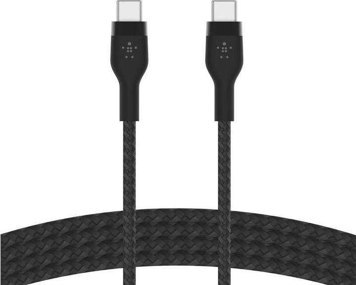 Productafbeelding Belkin USB-C naar USB-C Gevlochten Silicone 1m Tweeling (1 m, USB 2.0, 60 W)