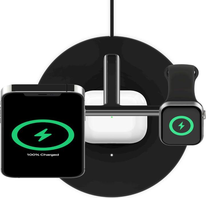 Actual product image Belkin BoostCharge Pro 3-in-1 Ladegerät mit MagSafe (15 W)