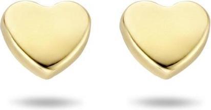Sparkle14 Ohrknöpfe Herz - Gold (14K Gelbgold)
