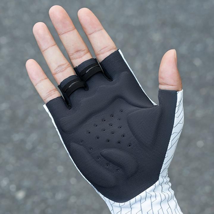 Actual product image Rockbros Road Cycling Gloves Size: M - Black and White (M)