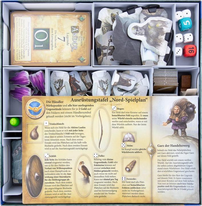 Produktbild Feldherr LEVA-NORD-3D - Organizer für Die Legenden von Andor: Die Reise in den Norden + Erweite (Kunststoff)