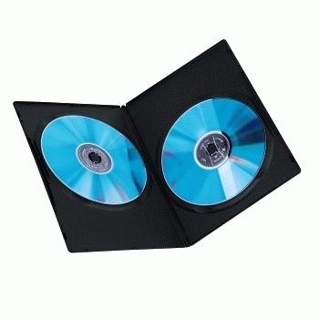 Image du produit Hama 1x10 Boîtier DVD double vide Slim 75% gain de place