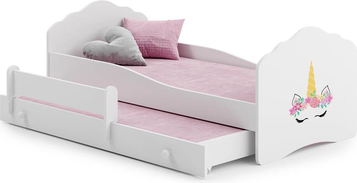 Produktbild ADRK Furniture Doppelbett mit Matratzen CASIMO II UNICORN 160x80 (160 x 80 cm)