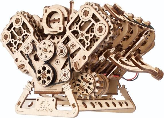 Ugears MOTEUR V8 776PCS (FR-DE-EN-POL-ES-UKR)