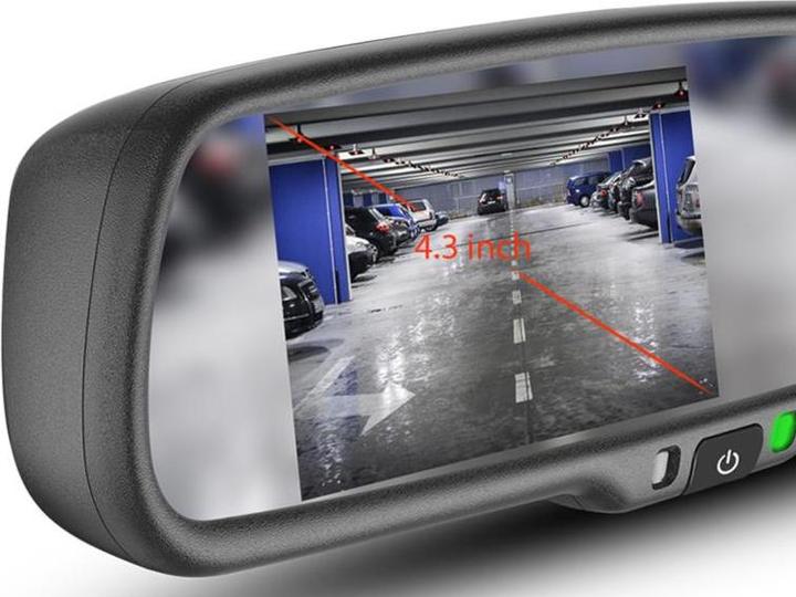 Actual product image ACV Mirror monitor 4.3 inch extremely bright 2 video inputs