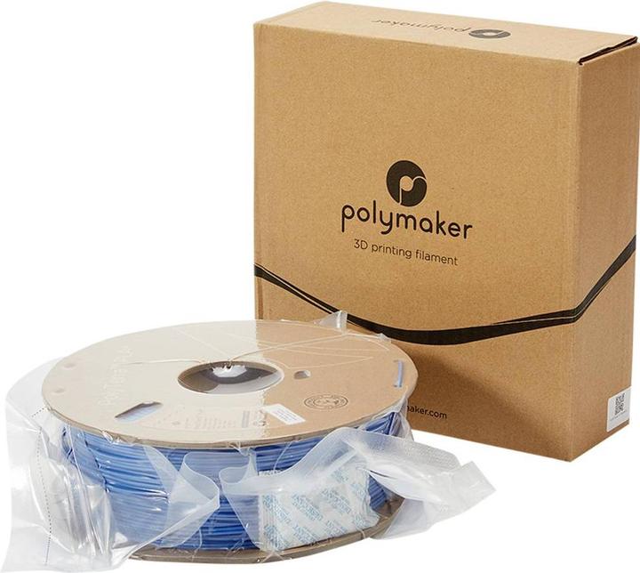 Image du produit Polymaker Bobine de carton Polyterra Pla Plus, Bleu, 1 kg, 1.75mm (PLA+ LECTURE, 1.75 mm, 1000 g, Bleu)