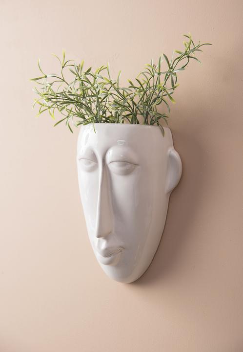 Immagine prodotto present time Parete in vaso di fiori, maschera lunga, bianca