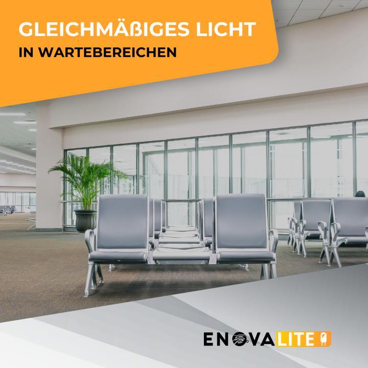 Image du produit Enovalite Pack de 6 panneaux LED, 120x30 cm (3600 lm)