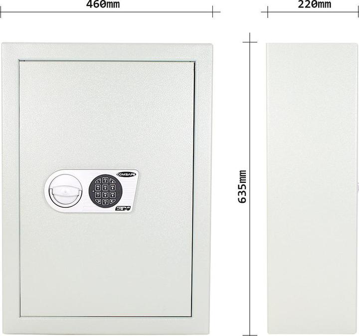 Immagine prodotto Rottner Cassaforte per mobili Jupiter 1 serratura elettronica antracite (4.97 l)