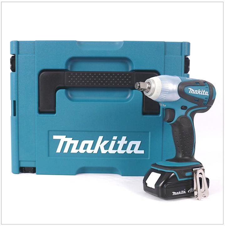 Image du produit Makita DTW 251 Y1J 18 V Boulonneuse à chocs sans fil 230 Nm + Coffret de transport Makpac + 1x (Fonctionnement sur batterie)
