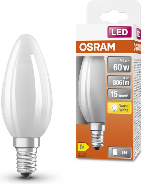 Actual product image Osram Star Classic B (E14, 6 W, 806 lm, 1 x, D)