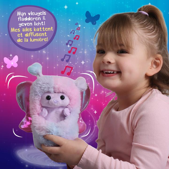 Actual product image Spectron Curlimals Flutter Wonders Pink Interactive plush toy (27 cm)