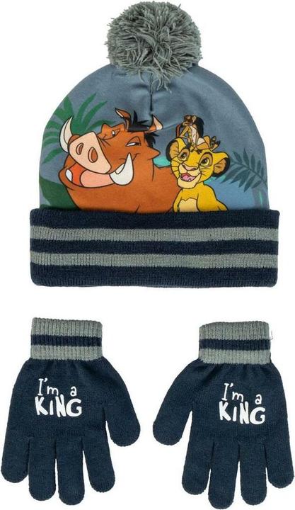 The Lion King Mütze und Handschuhe Grau