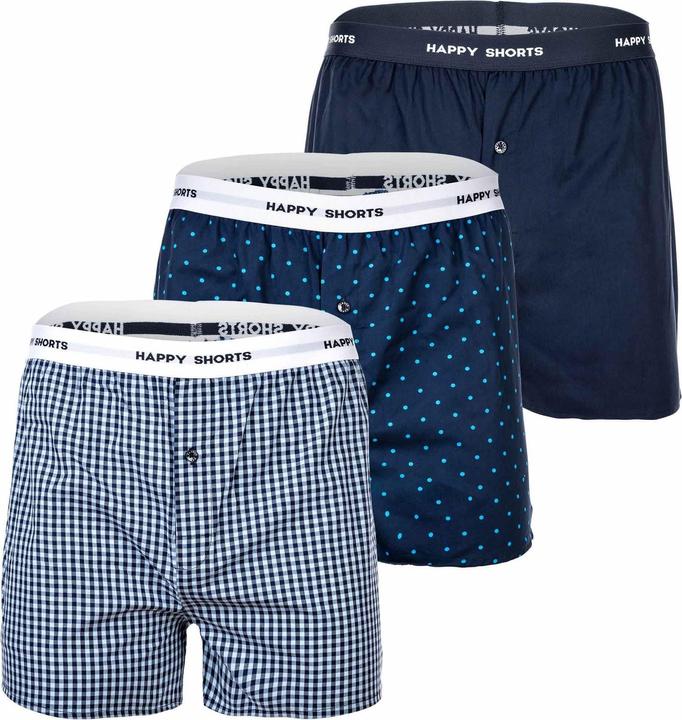 Produktbild Happy shorts Web-Boxershorts Casual Bequem sitzend (XXL, 3er Pack)