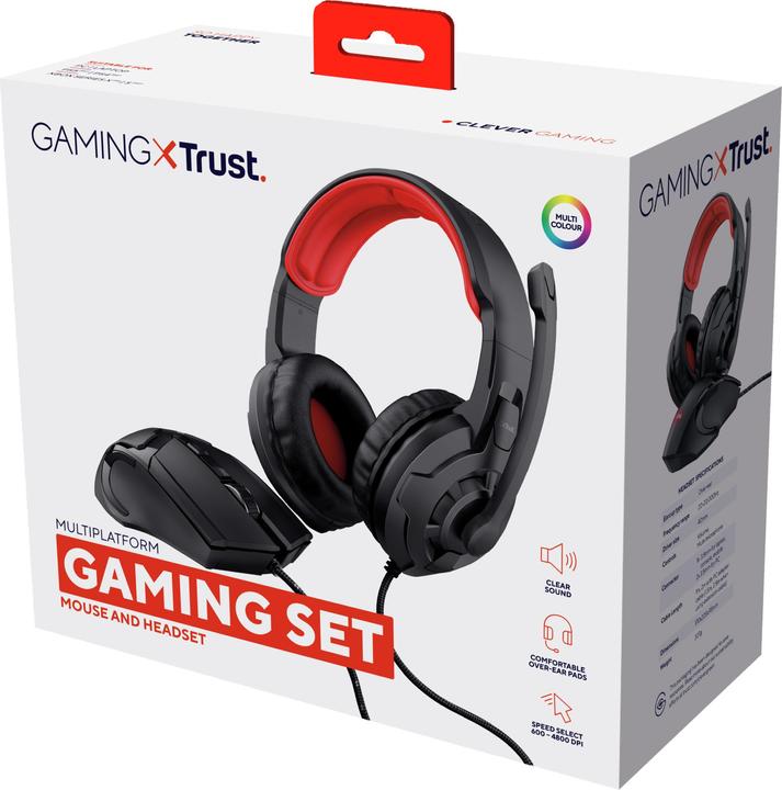 Actual product image Trust Basics Gaming Headset & Mouse (Cable)