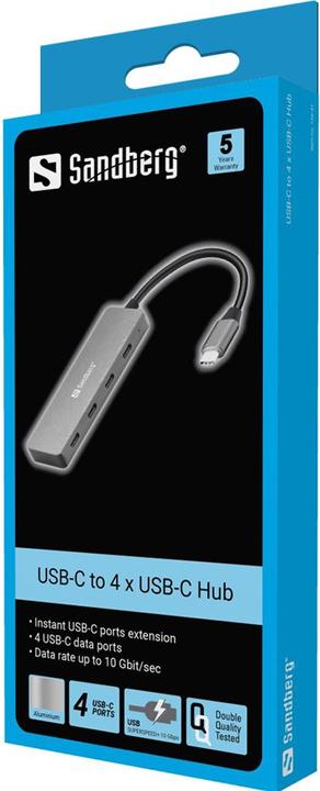 Produktbild Sandberg 136-41 (USB-C, 4 Ports)