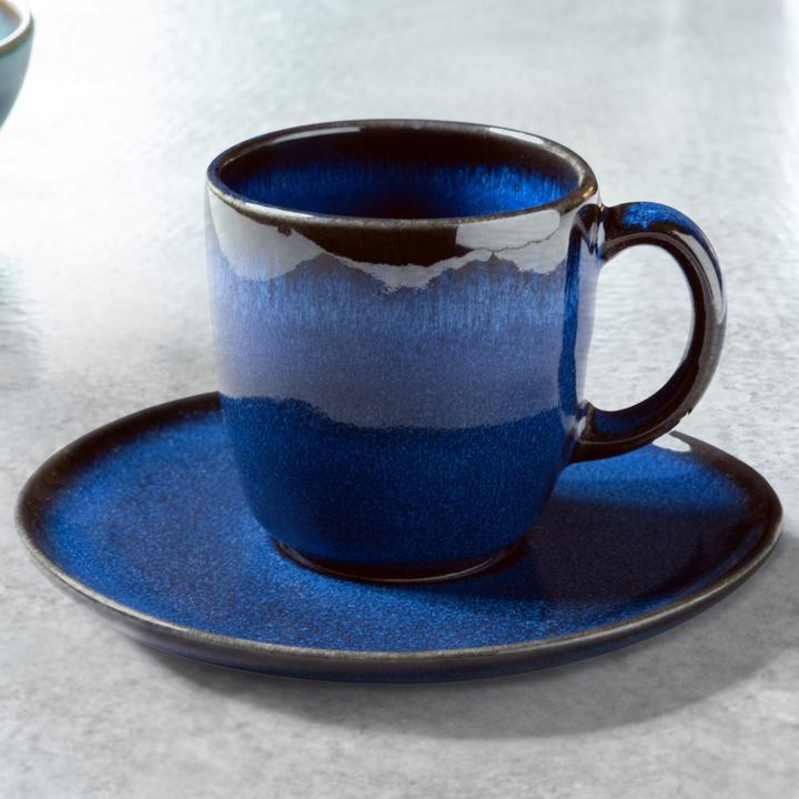 Produktbild Villeroy & Boch Kaffeetasse Lave 190 ml, 6 Stück, Blau (190 ml, 6 x)