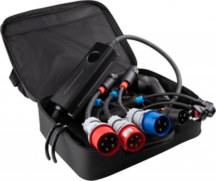 Produktbild Platinet Pocketbox do samochodów elektrycznych, kabel 6m,16 kW (45802) (Typ 2, 16 kW, CEE 16, CEE32 rot, CEE 32)
