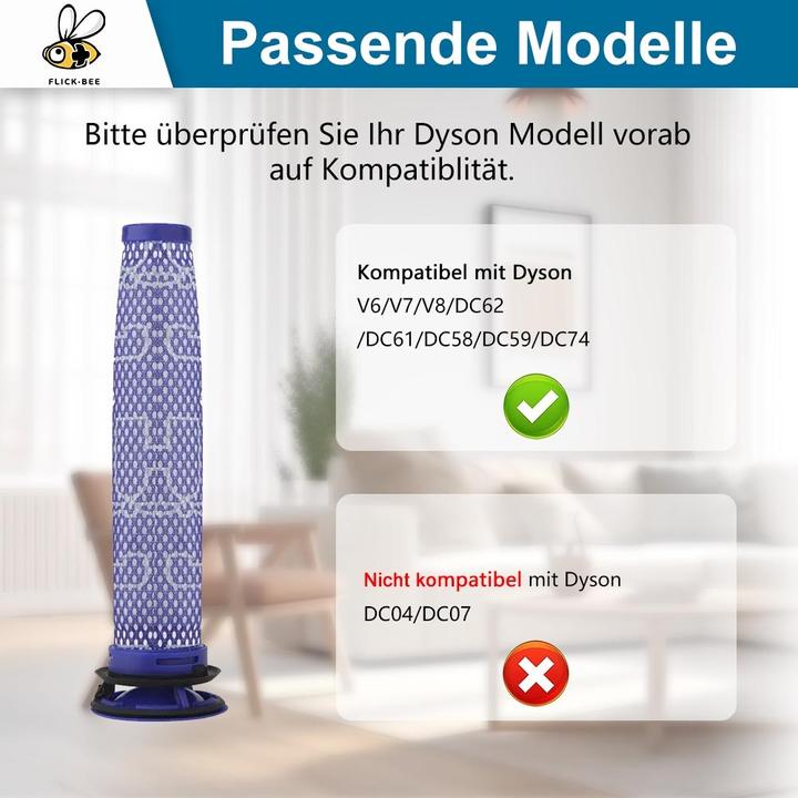Produktbild Europart Motorschutzfilter wie dyson 965661-01 für Akkusauger