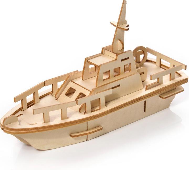 Actual product image Little Story Wooden Puzzle Model 3D - Boat (35 pieces)