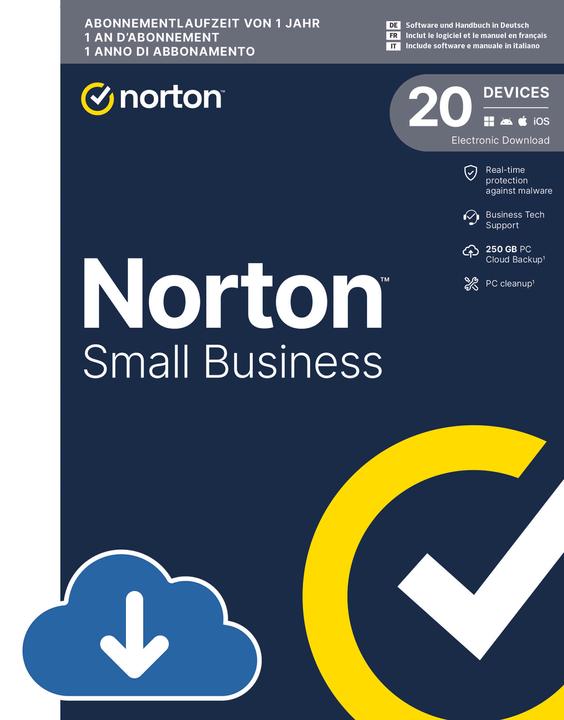 Produktbild Norton Small Business 2.0 (1 User, 20 Geräte/User, 12 Monate)