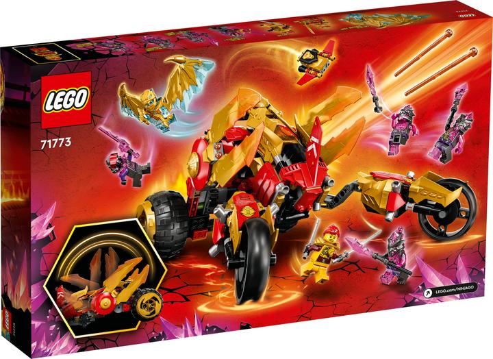 Actual product image LEGO Kai's gold dragon raider (71773, LEGO Ninjago)