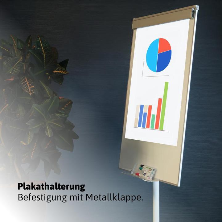 Image du produit Dönges Whiteboard mit Flipchartfunktion und Zubehör zum Beschriften + Block