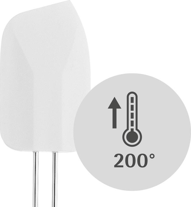 Productafbeelding WMF Deegschraper siliconen 26x5,5cm Profi Plus roestvrij staal hittebestendig tot 200°C