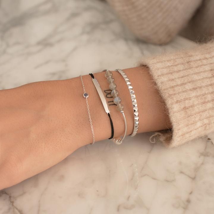 Immagine prodotto Glanzstücke München Donna in argento 17,0 cm, flessibile e regolabile - 11150 (17 cm, Argento)