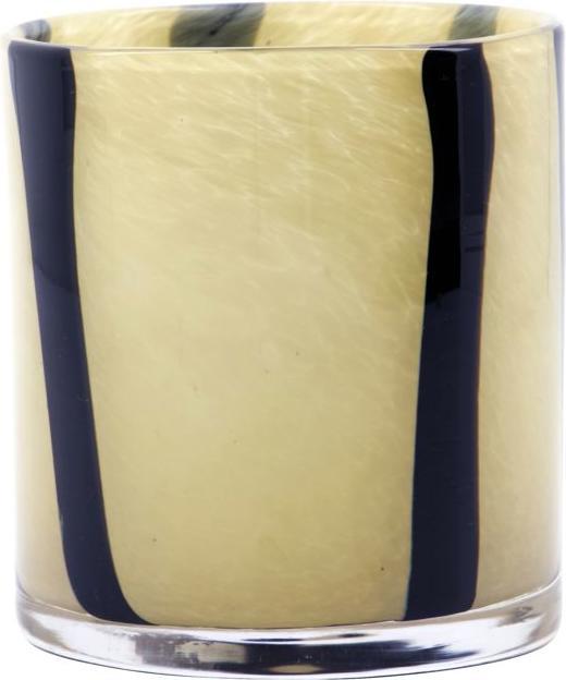 House Doctor Porta tealight Blur - Nero/Giallo (202100775) (10 x 9 cm)