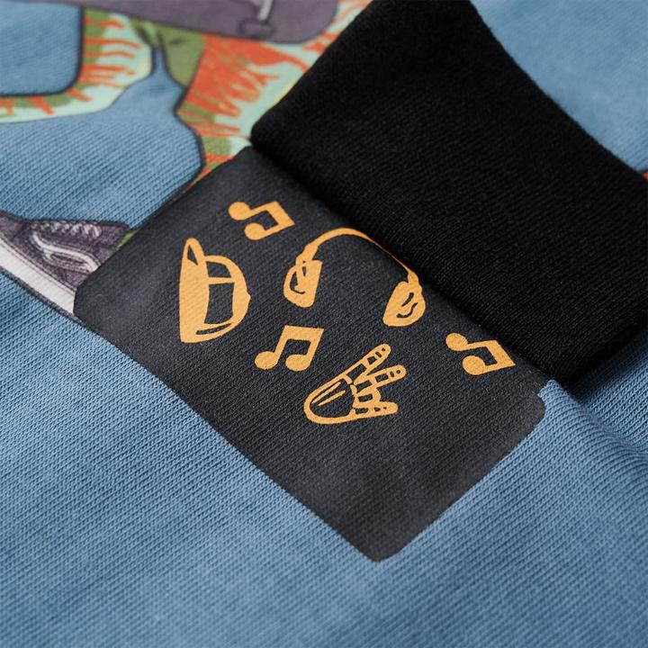 Immagine prodotto VidaXL Camicia da bambino a maniche lunghe blu medio 128,Materiale: 100 (128)