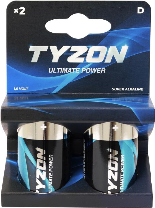 Immagine prodotto Tyzon D-Super-Alkaline 1.5 Volt-Batterie 2 Stück (2 pz.)