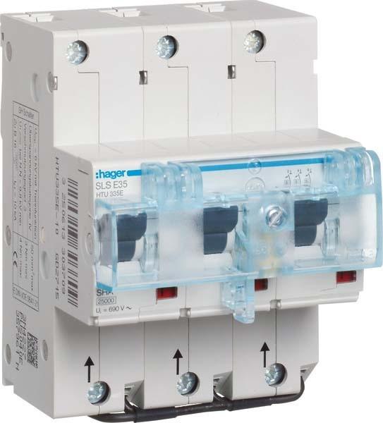 Produktbild Hager HAG HTU335E SLS-Schalter 3P E- 35A Hutschiene US