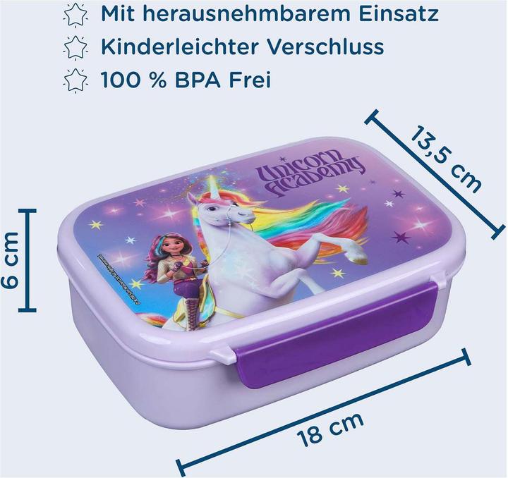 Produktbild Undercover Unicorn Academy - Scooli - Brotdose - mit Einsatz