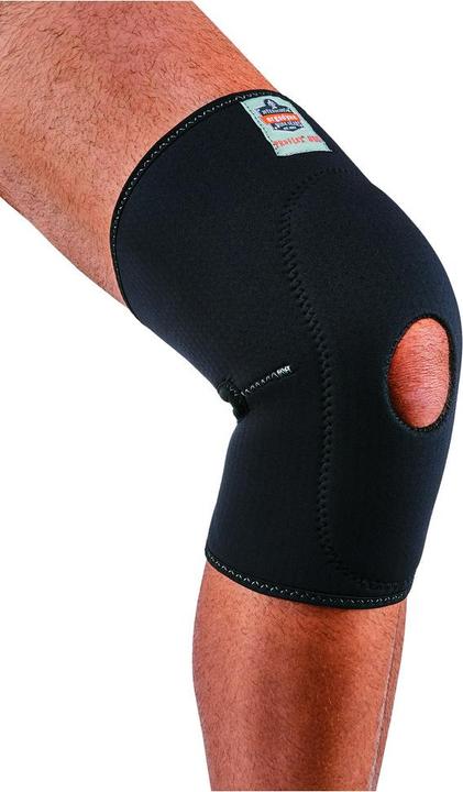 Actual product image Ergodyne Neoprene knee brace Proflex 615, open front pad, L, black (L)